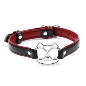 Adorable Cat - Inspired Leather Choker - Playful and Stylish