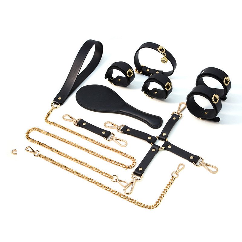 Leather Connecting Restraint Strap and Paddle Accessory Set