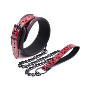 Cool Textured Collar and Metal Chain Set Series