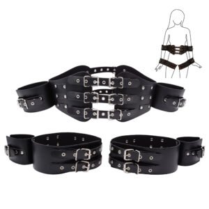 Multi - colored Leather Bondage Set