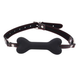 Bone - shaped Silicone Mouth Gag