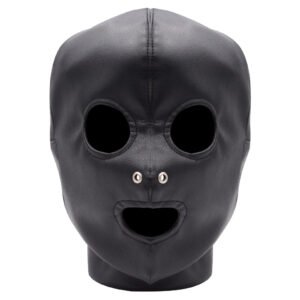 Nocturnal Mysterious Leather Bondage Hood