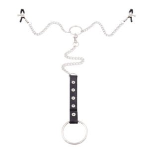 Bondage Nipple Clamp & Cock Ring Set